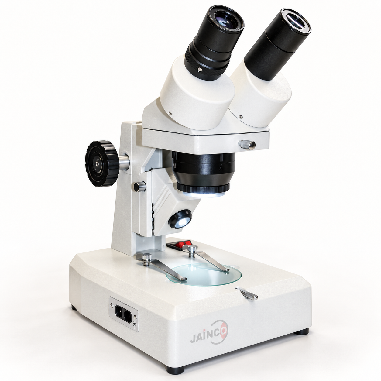 Dual Power Binocular Stereo Microscope 1X and 2X Objective